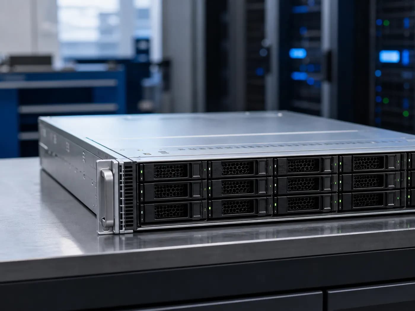 Generic 2U rack server representing Dell PowerEdge class hardware